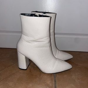 Shein white boots